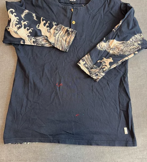 “波”男士M码纯棉7分袖卫衣，随身穿着舒适...