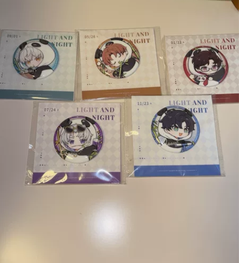 光与夜之恋浮梦夏日长系列吧唧 全新未拆封，...