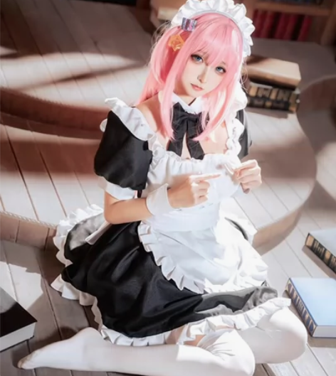 后藤一里女仆装cos ●假发，女仆装，头饰...