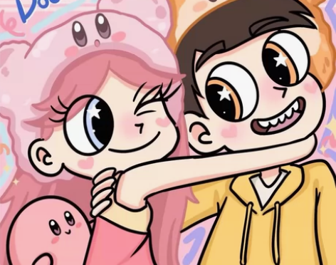 【星蝶风头像】情侣照片转手绘卡通头像定制简...