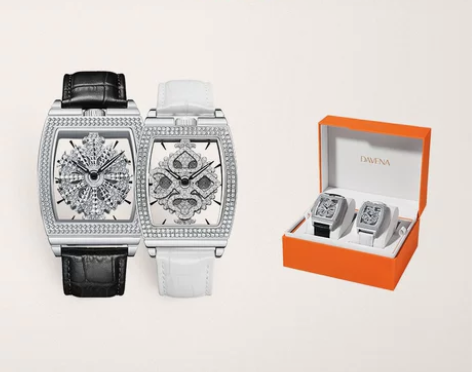 DAVENA蒂玮娜情侣手表一对时来运转男女...