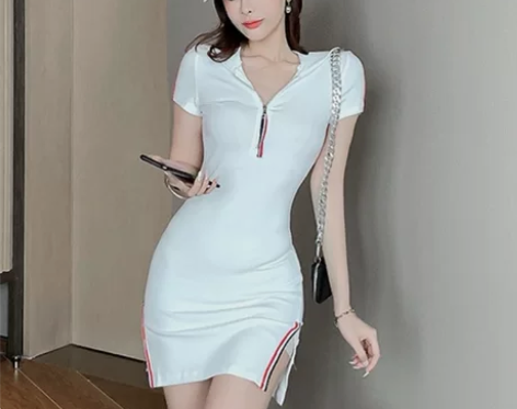 轻熟风小众女人味网红气质减龄修身显瘦运动风...