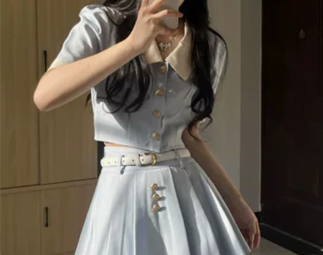 茶系穿搭一整套小香甜辣御姐连衣裙子质感高级...