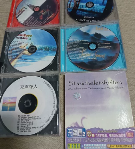 新世纪电子音乐，纯音乐，6张CD，曲目印在...
