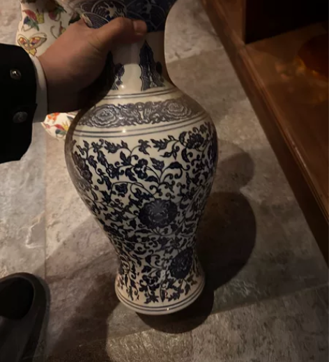 青花瓷花瓶景德镇陶瓷器花瓶插花摆件仿古中式...