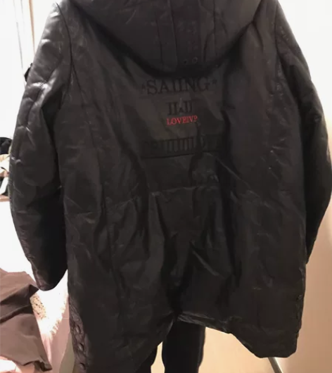 皮羽绒外套 XL码 男士羽绒服 适合172...