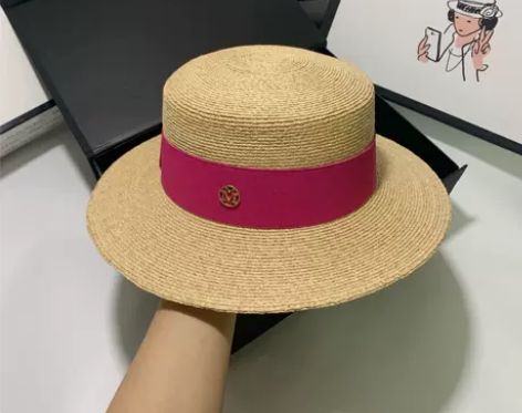 帽子女草帽拉菲草M礼帽韩版百搭十四遮阳帽度...