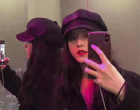 小羊皮贝雷帽粗花小香风帽（福利） 之前买小...