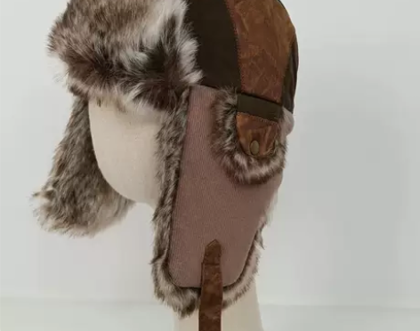 复古拼接款 男款雷锋帽加厚保暖67191 ...