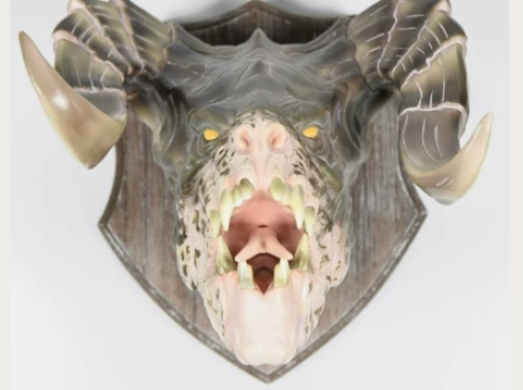 辐射4死亡爪壁挂式 特征  死亡爪奖杯头 ...