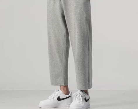 运动裤 运动裤子八分直筒男韩版潮流灰色宽松...