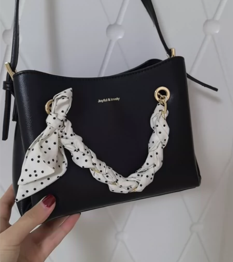 卓诗尼黑色小香风包包 手提包手挎包 肩背包...