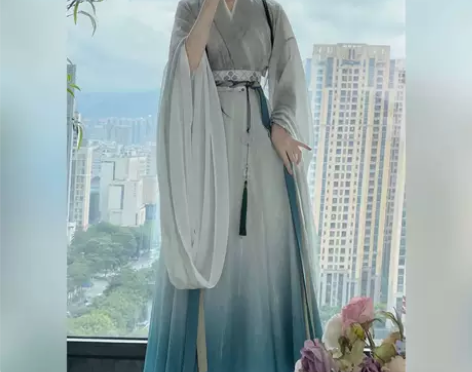 清风月下升歌原创汉服女南北朝大袖襦交领广袖...