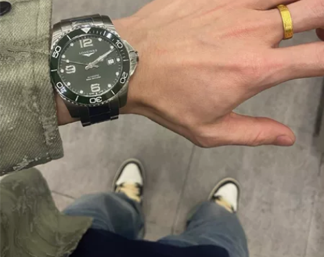 自己的浪琴康卡斯男表，男士全自动机械手表，...