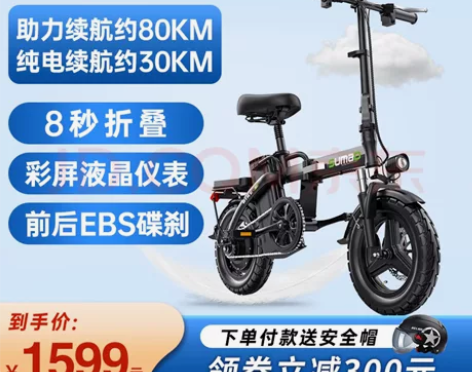折叠电动车 买来玩玩，骑了200公里左右吧...