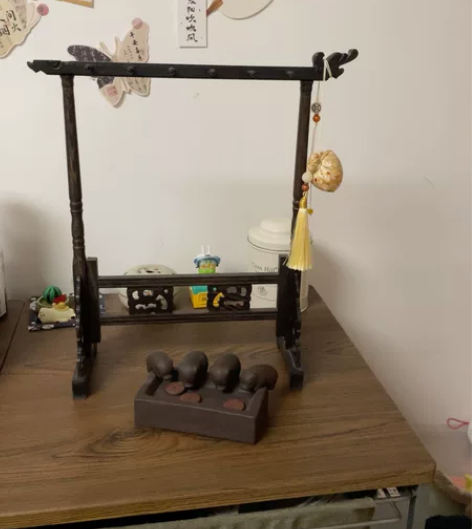 长书毛笔架笔挂鸡翅木红木实木龙头创意新中式...