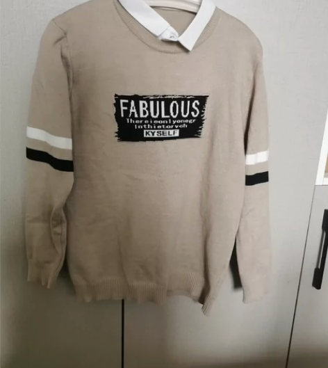 花花公子 假两件套毛衣   XL码   1...