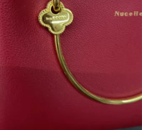 纽芝兰红色手提包包高级感新娘结婚大容量女包...