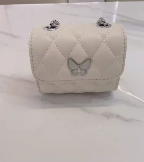 全新小包包百搭迷你菱格链条单肩包 买来一次...