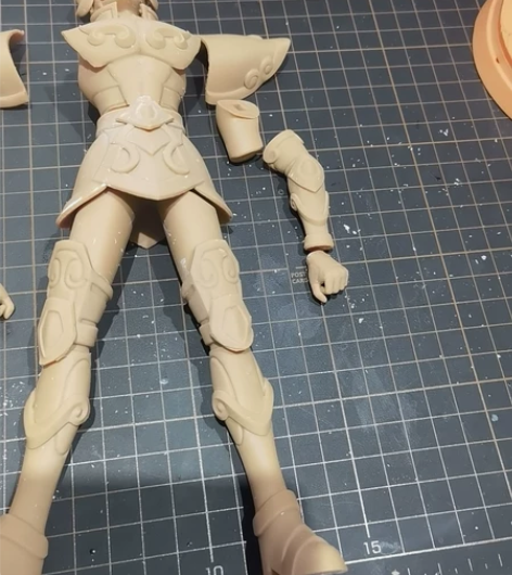 狮子座黄金圣斗士 光固化打印白模 镂空，高...