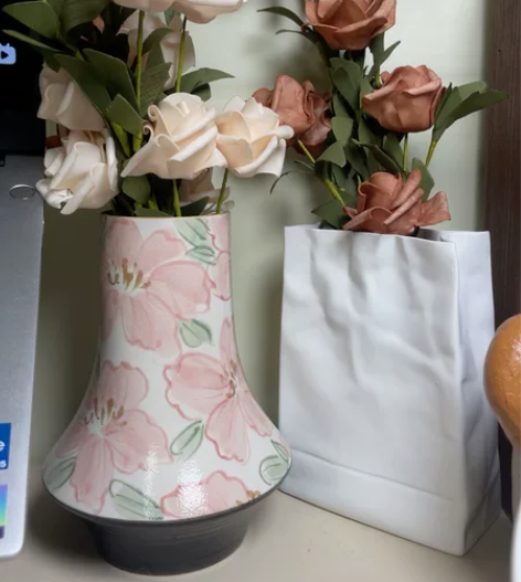 景德镇陶溪川 景德镇手绘花瓶 还有一个陶瓷...