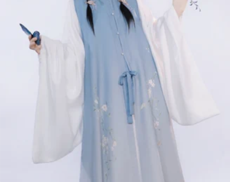 一夕笙歌原创花花藤汉服女明制立领比甲中国风...