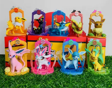 宝可梦出发吧伊布盲盒公仔手办网红娃娃潮玩具...