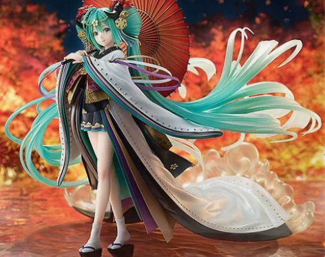 音手办 现货初音古装中秋初音Miku花色公...