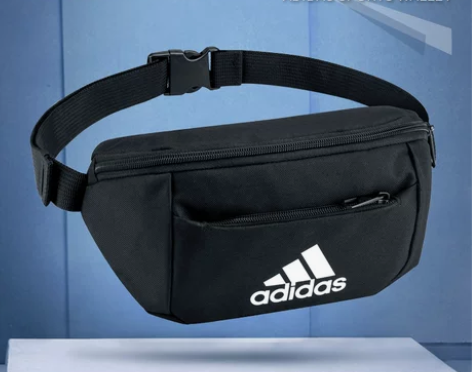 Adidas腰包男女胸包健身包收纳小包跑步...