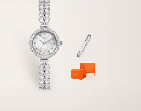 DAVENA蒂玮娜美人鱼手表女款小表盘高级...