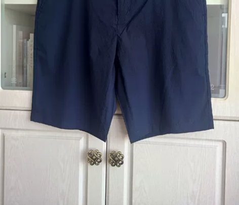 ?HLA/海澜之家宽松休闲中裤商务时尚柔软...