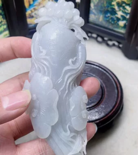 翡翠小摆件人参如意玉石玉器玉雕珠宝首饰 雕...