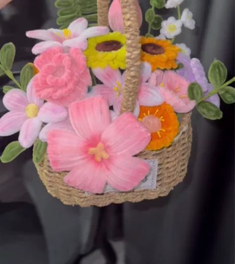 扭扭棒花篮定制 接定制，不接急单，春节前暂...