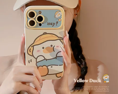帽子鸭适用iphone14苹果手机壳13P...