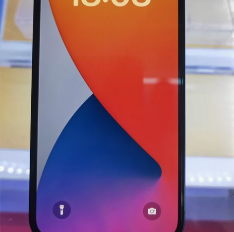 国行蓝色128苹果12 边框小花 全原装价...