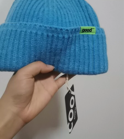 小夹标原创潮牌瓜皮毛线帽水手短款流氓复古韩...