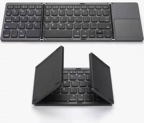 【优惠清仓】9.9元全新免邮便携三折无线蓝...