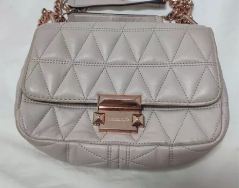 MK粉色菱格包小号 19年美国官网购入五金...