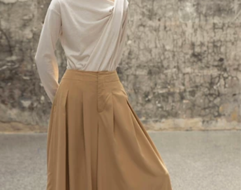 雪花棉针织面料|立体裁剪设计|纸片人感三色...