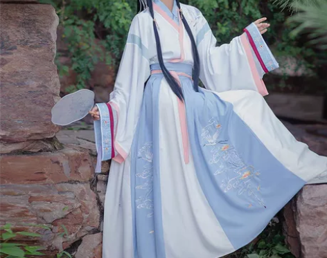 古月坊原创汉服【扶摇】女晋制交领一片式齐腰...