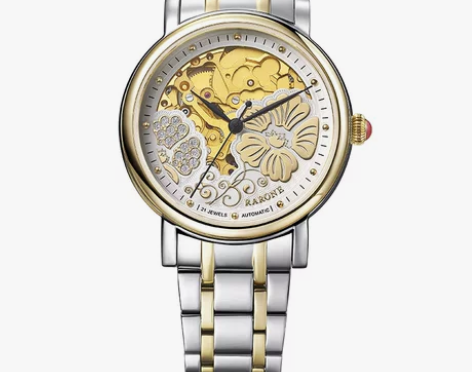 商场同款 雷诺手表女机械表镂空时尚女士表防...