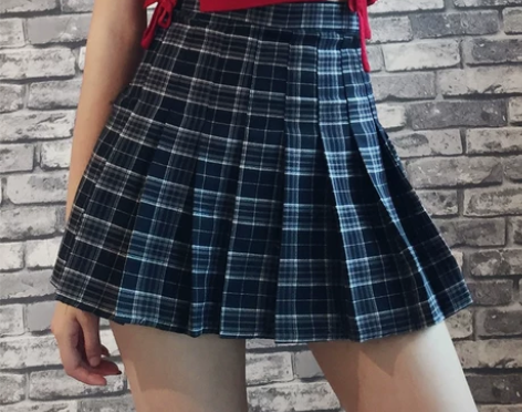 防走光短裙高腰半身裙女a字显瘦学生裙夏季新...