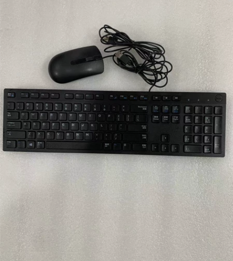 戴尔原装KB216十MS116黑色有线套装...