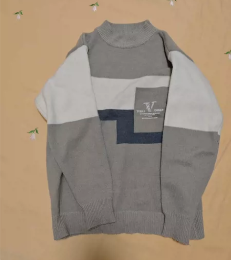 花花公子毛衣男，杏色厚款2XL，适合165...