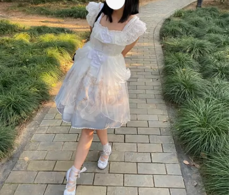 #洛丽塔 天鹅之梦jsk生日买的 买就送配...
