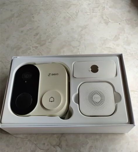 360可视门铃D809-1 9999新。背...