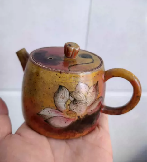 一小口景德镇陶瓷釉中彩 虫蛀纹 老陶泥 出...