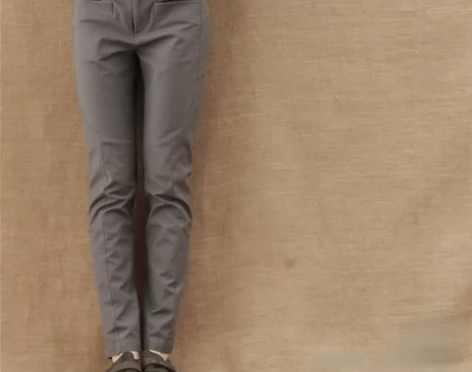 茵曼直筒小脚裤立体裁剪全棉 腰围78裤长9...