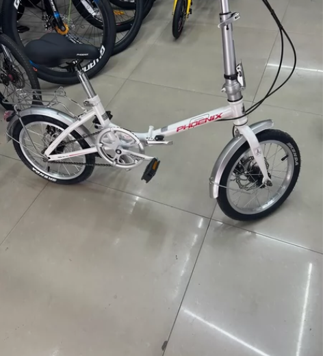 凤凰折叠车 样品几乎全新，成人款 车架质保...