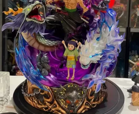 清仓包邮！28.5元两个海贼王大型手办动漫...